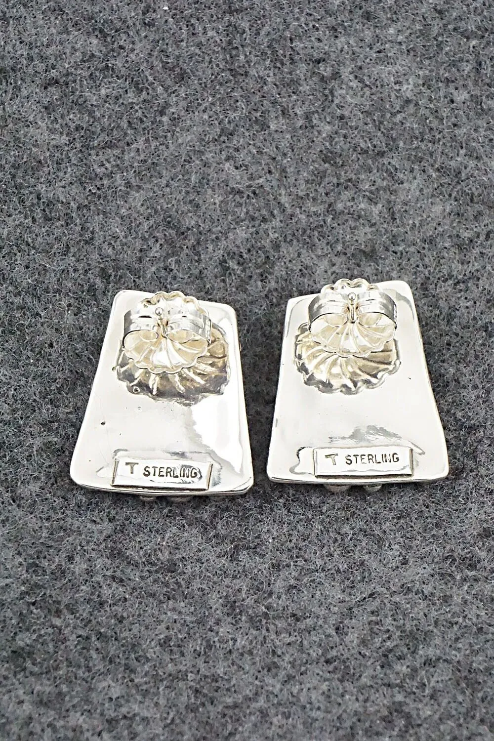 Coral & Sterling Silver Earrings - Thomas Valencia