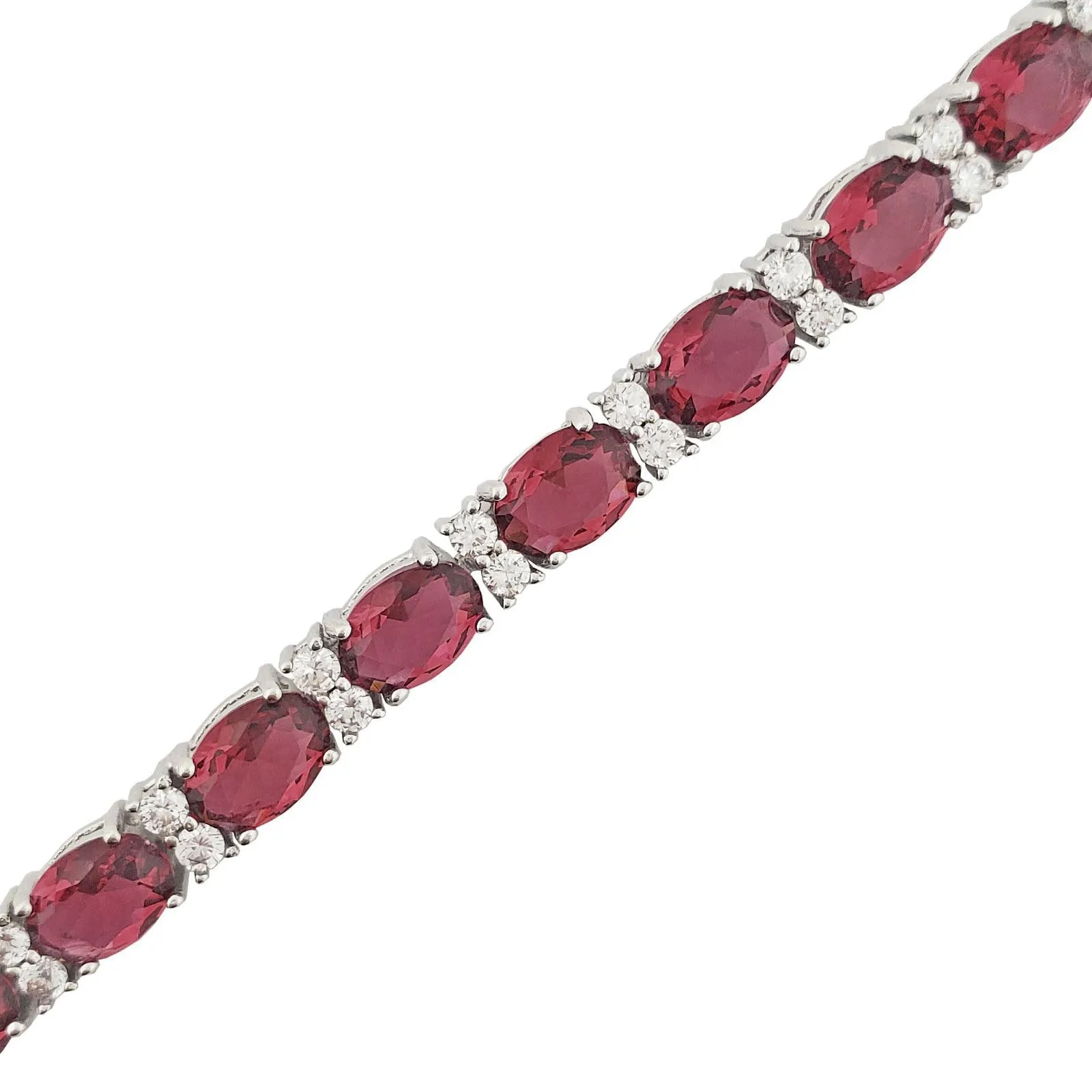 Diamond Marquise & Round Tennis Bracelet (14K)
