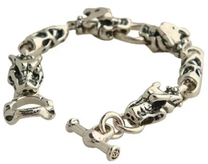DOUBLE CROSS by Travis Walker - "GARGOYLE" Bracelet in Sterling Silver
