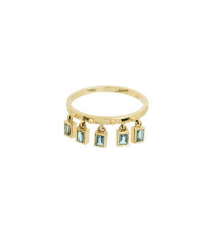 Drooping Aurelia Dust Ring 14K