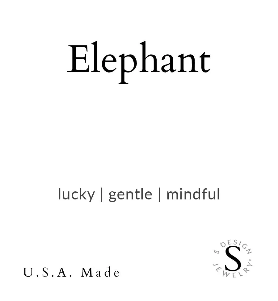 Elephant | Stone Beaded Charm Bracelet | Amethyst