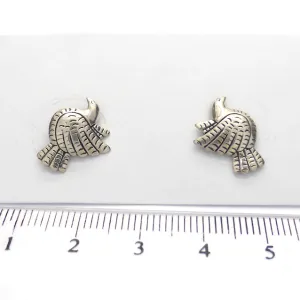 Frida Kahlo Dove Studs, 925 Sterling Silver