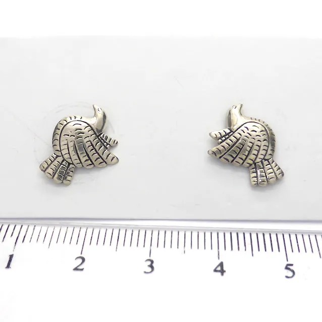 Frida Kahlo Dove Studs, 925 Sterling Silver