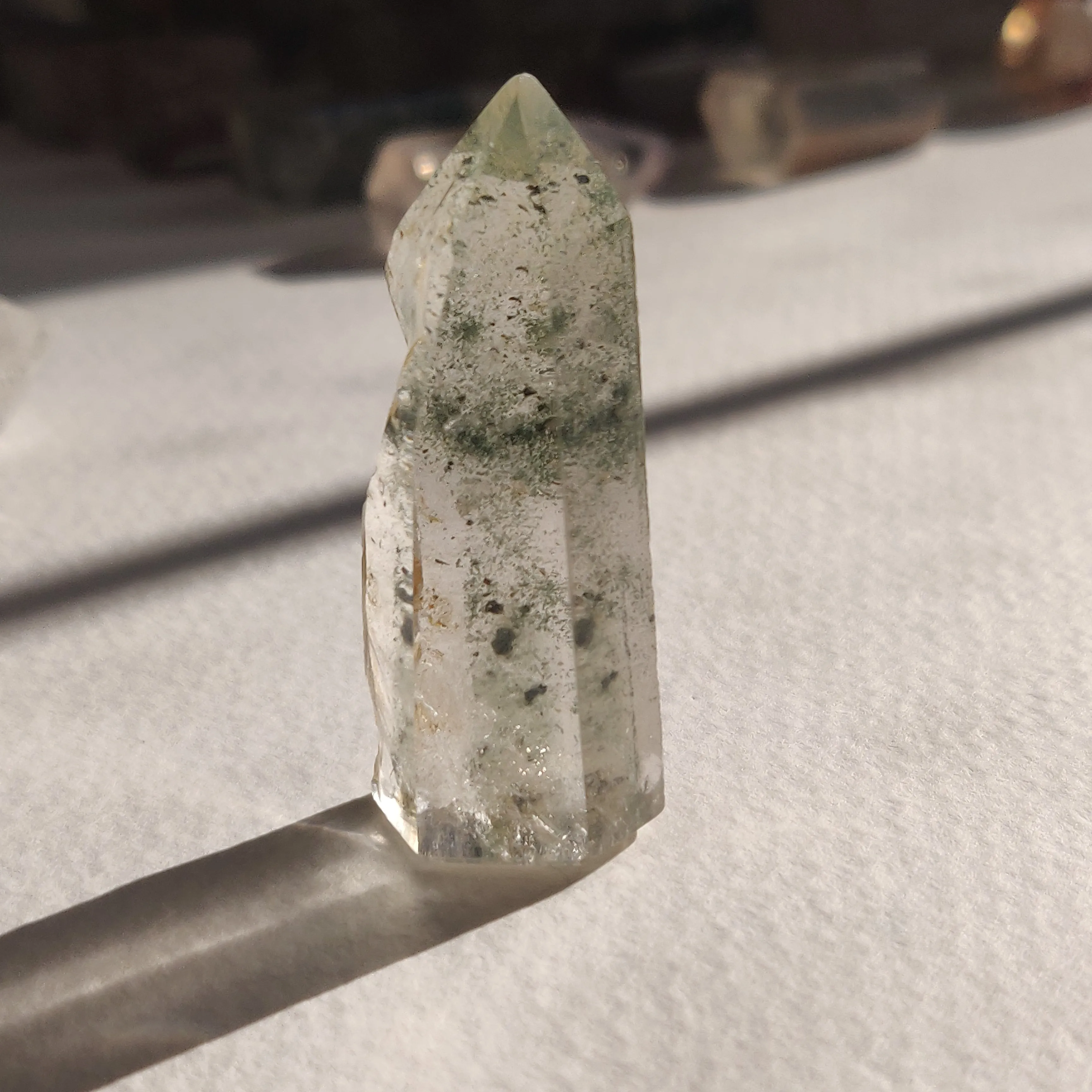 Garden Quartz Point, Lodolite Point (#1G)