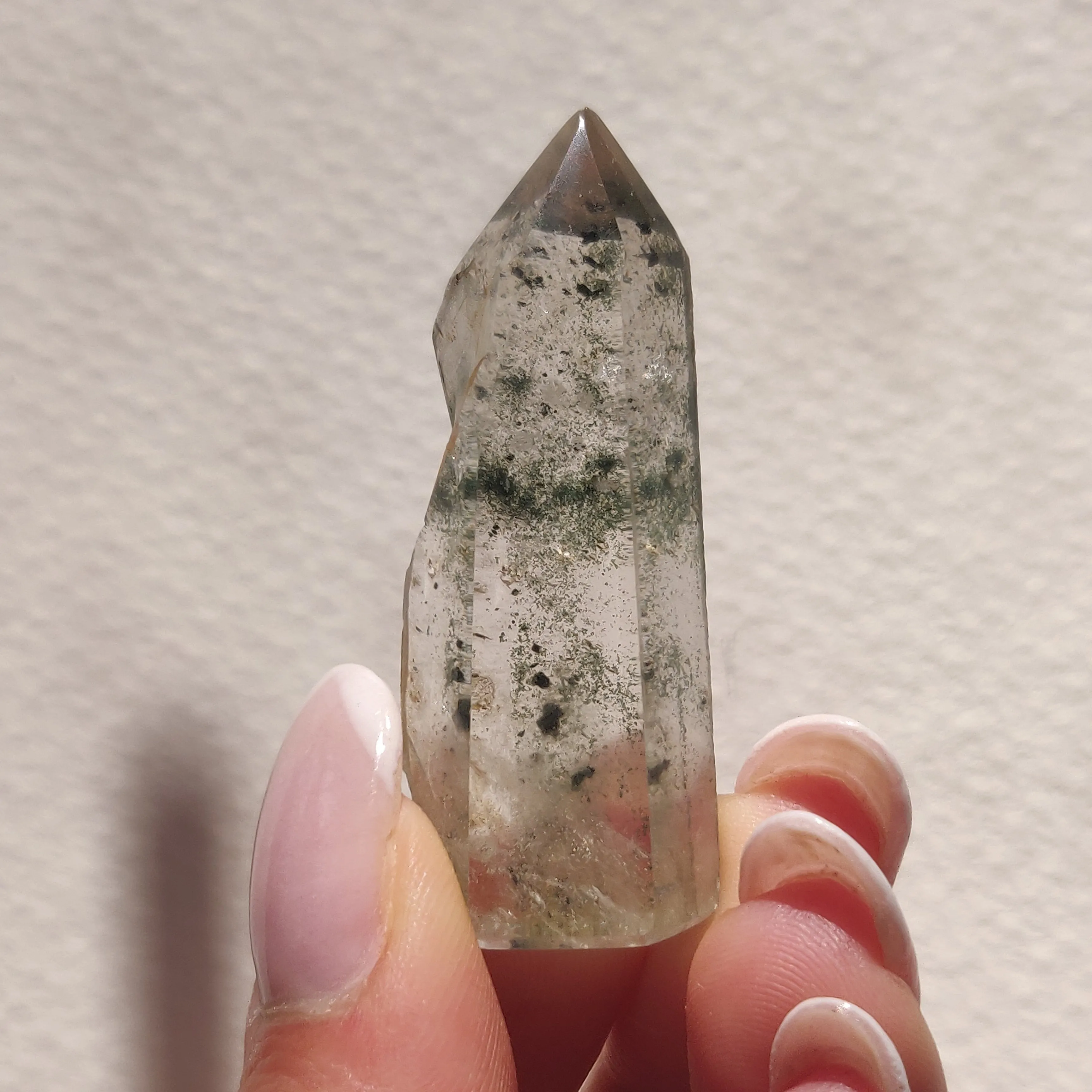 Garden Quartz Point, Lodolite Point (#1G)