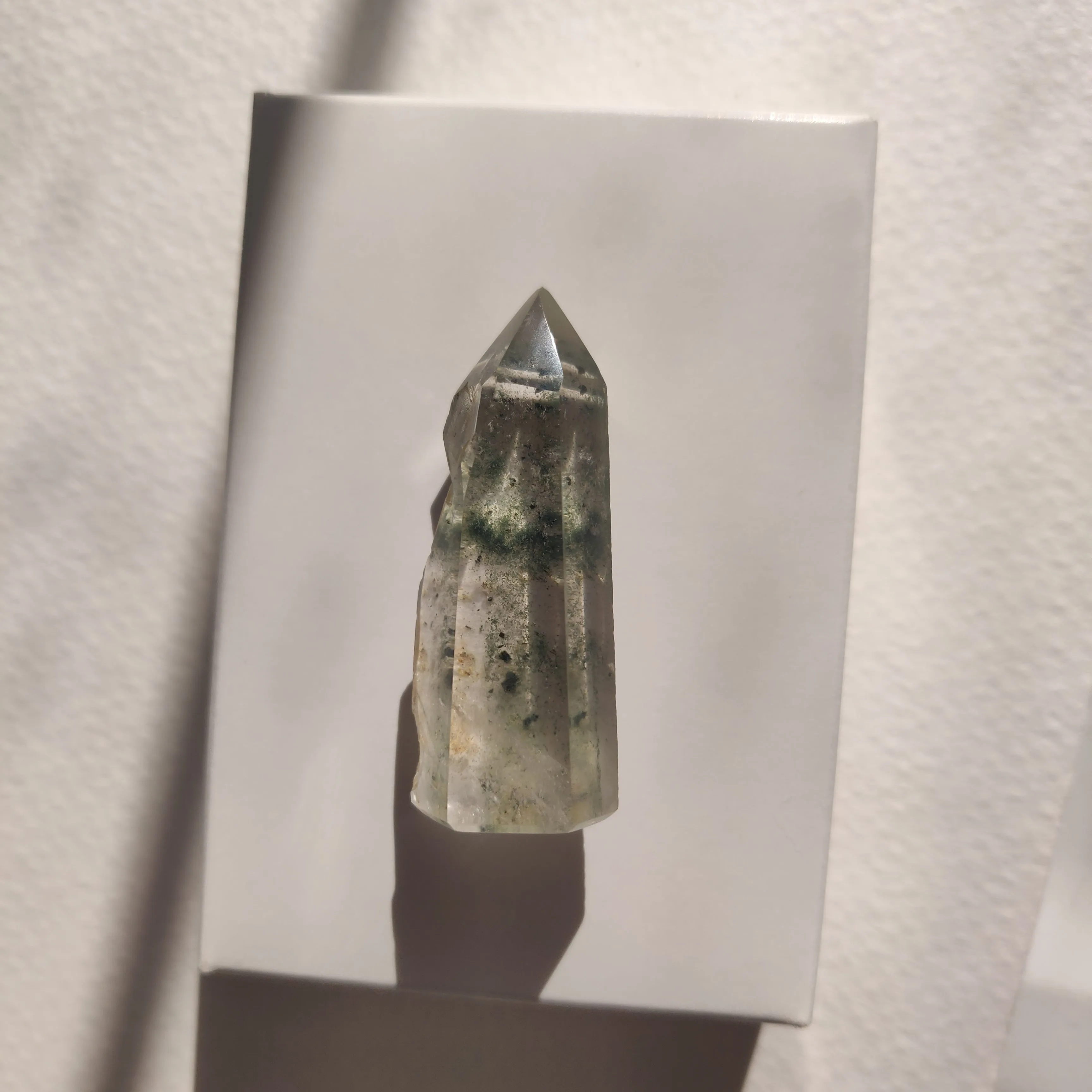 Garden Quartz Point, Lodolite Point (#1G)