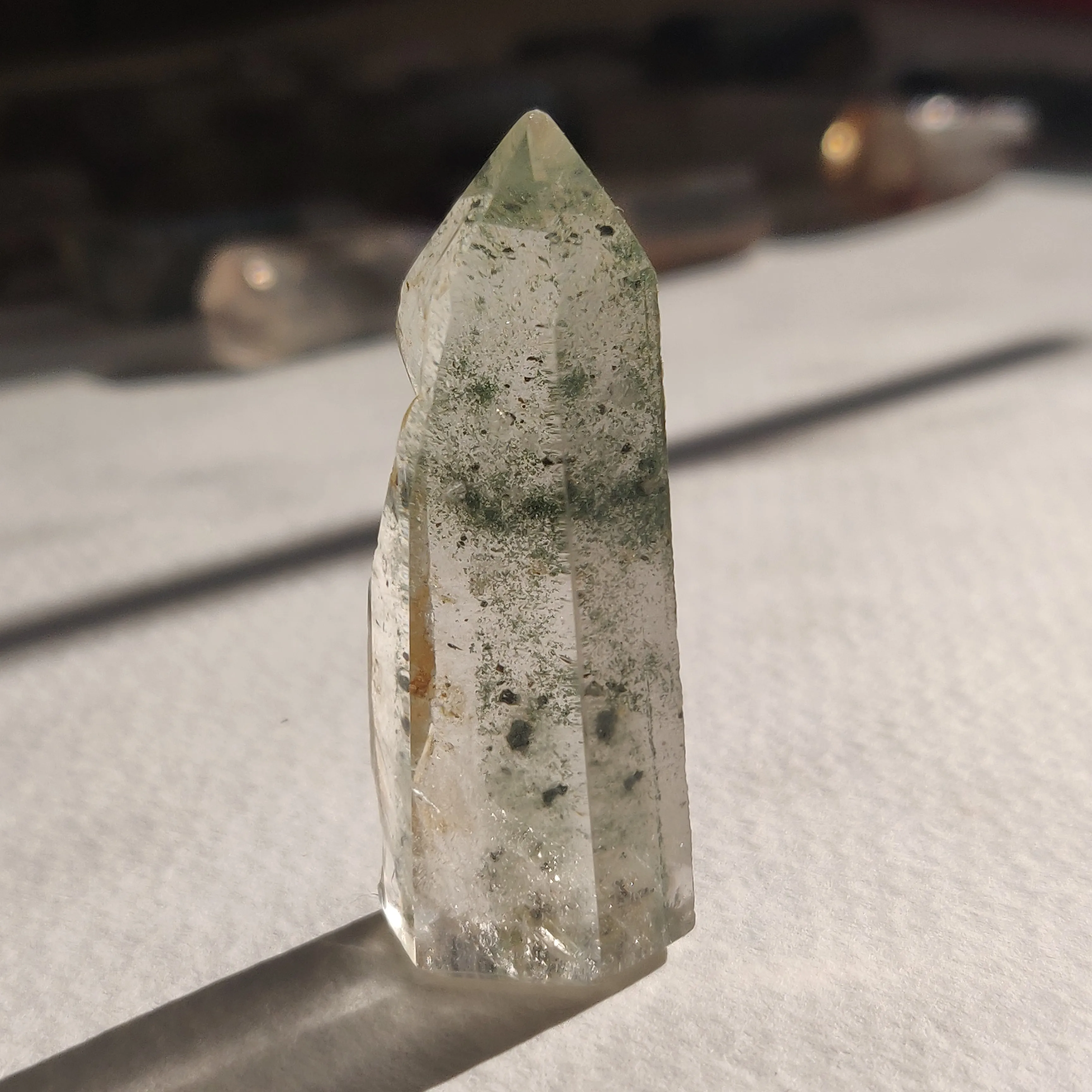 Garden Quartz Point, Lodolite Point (#1G)