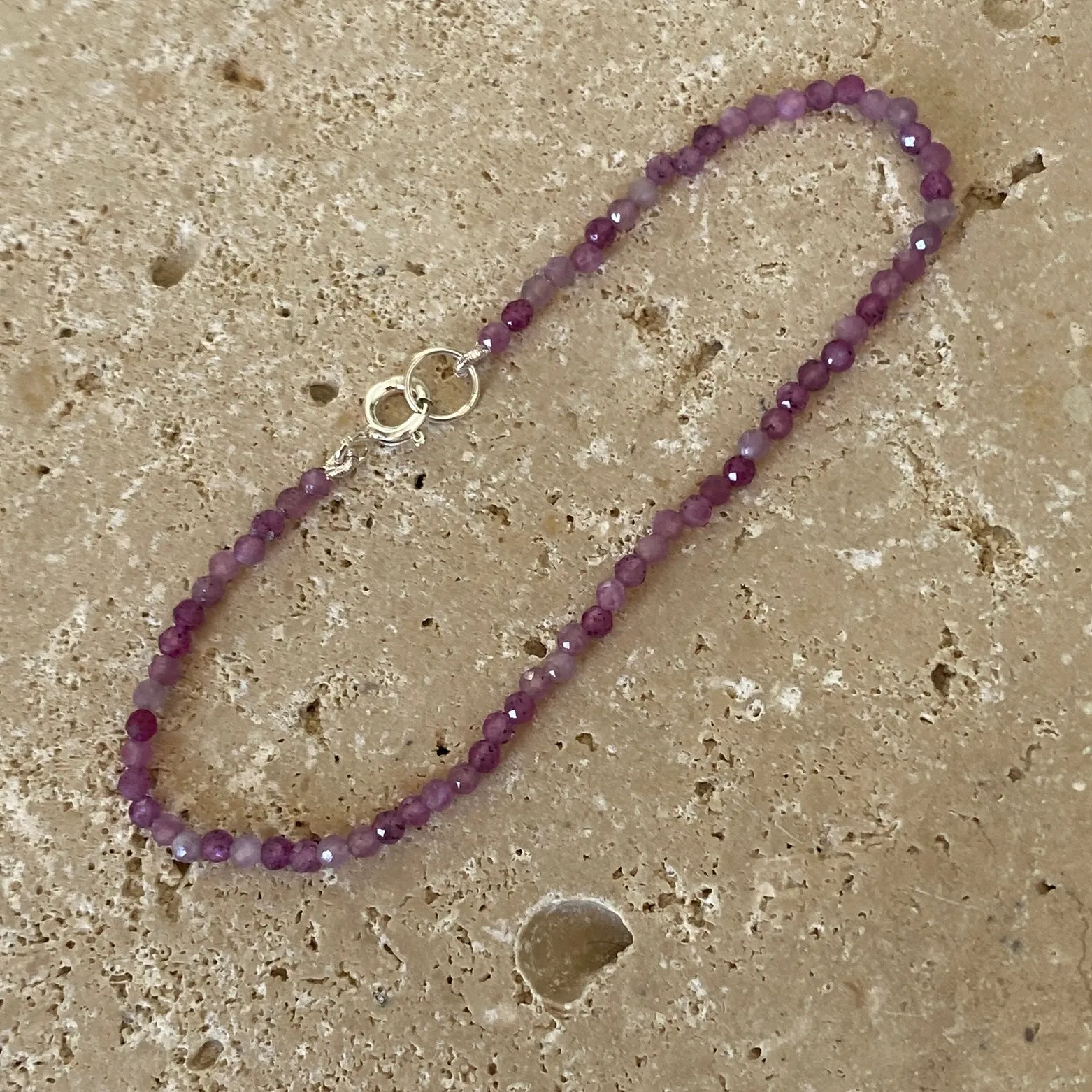 Genuine Natural Star Ruby Sterling Silver Bracelet