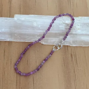 Genuine Natural Star Ruby Sterling Silver Bracelet