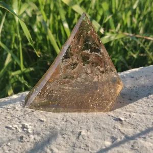 Golden Rutilated Smoky Quartz Free Form (#1)