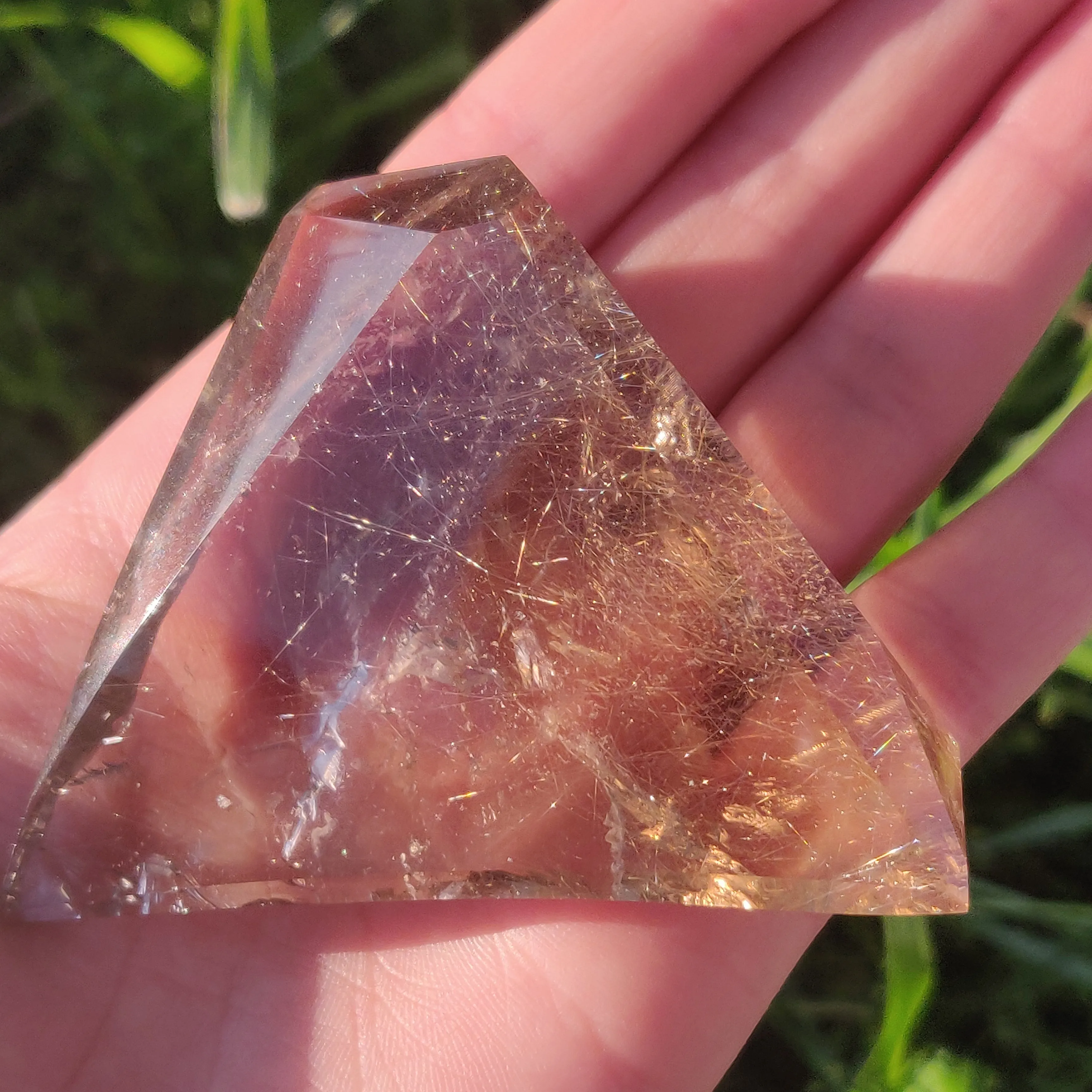 Golden Rutilated Smoky Quartz Free Form (#1)