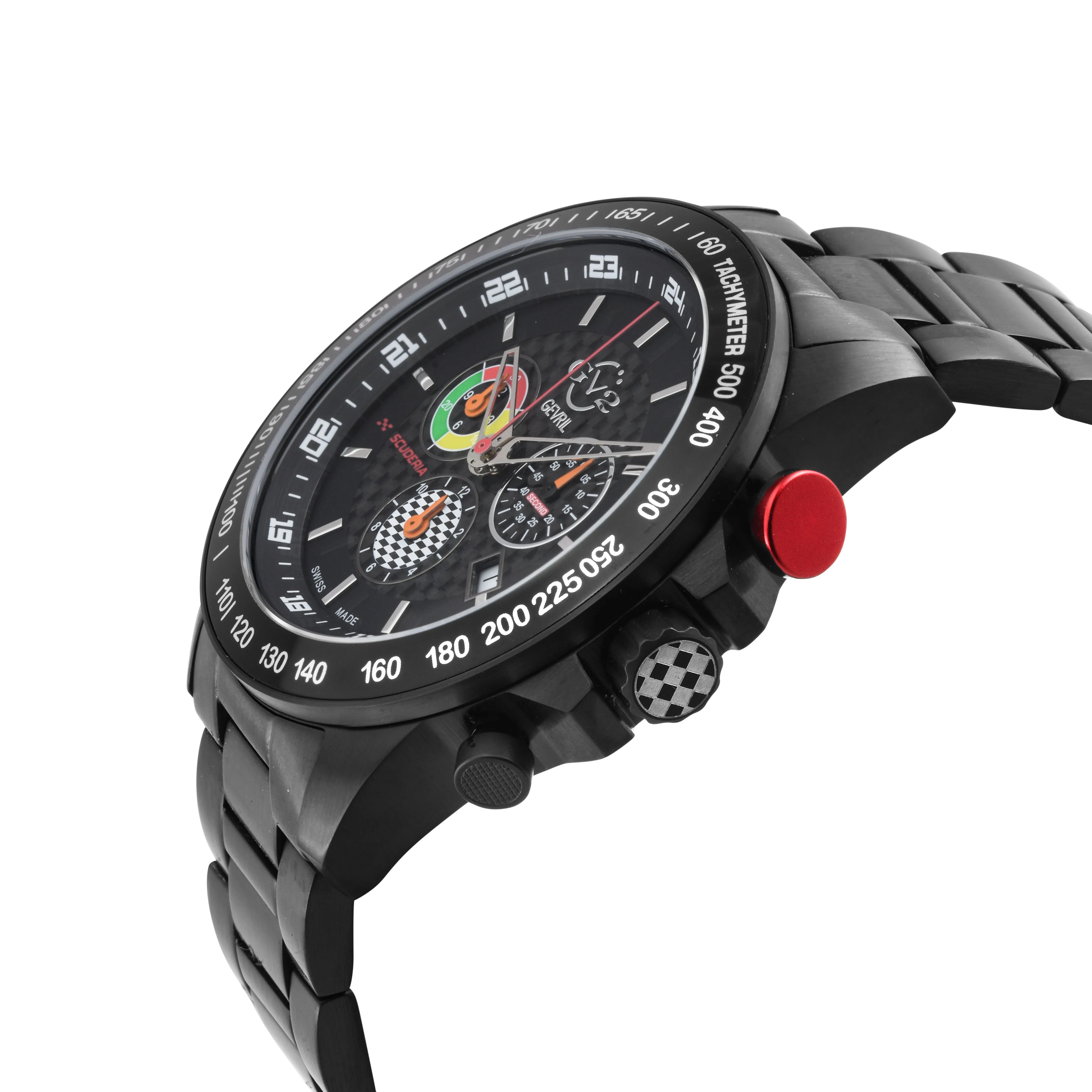 GV2 by Gevril Men's Scuderia 45mm Quartz Watch 9923B