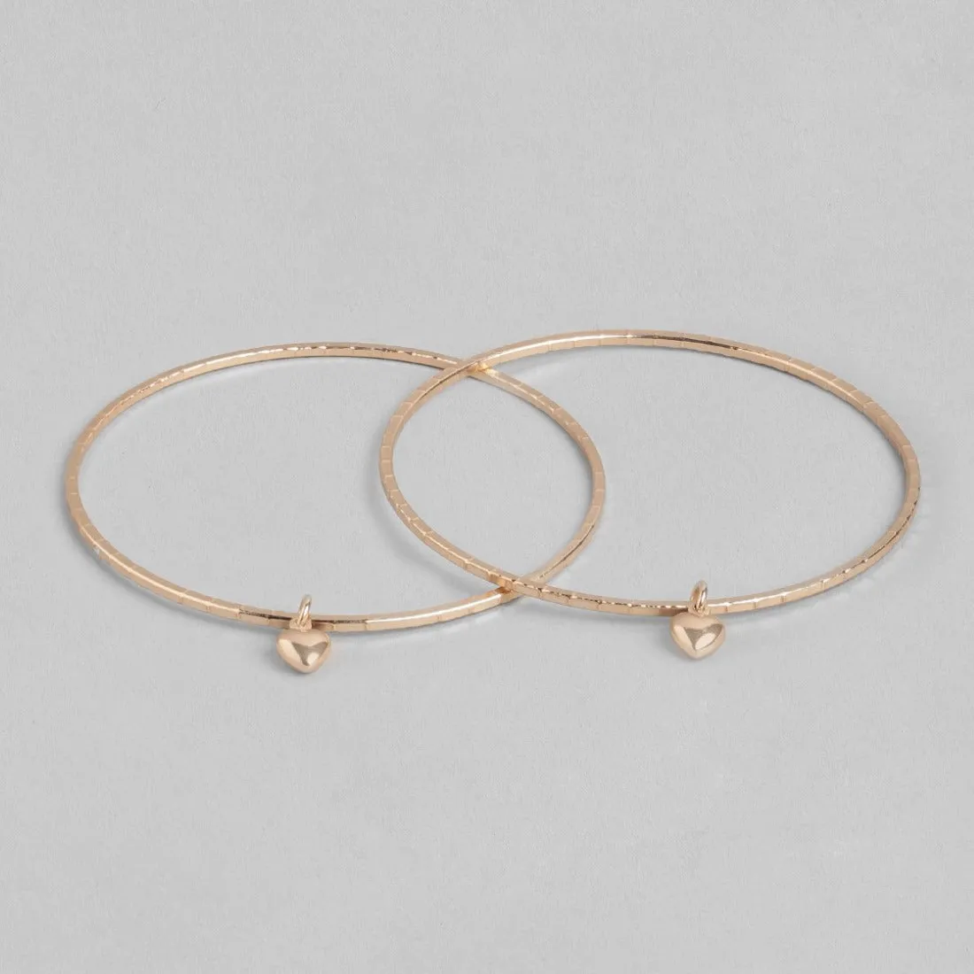Harmony Hearts 925 Sterling Silver Multi-Tone Plated Combo Bangle