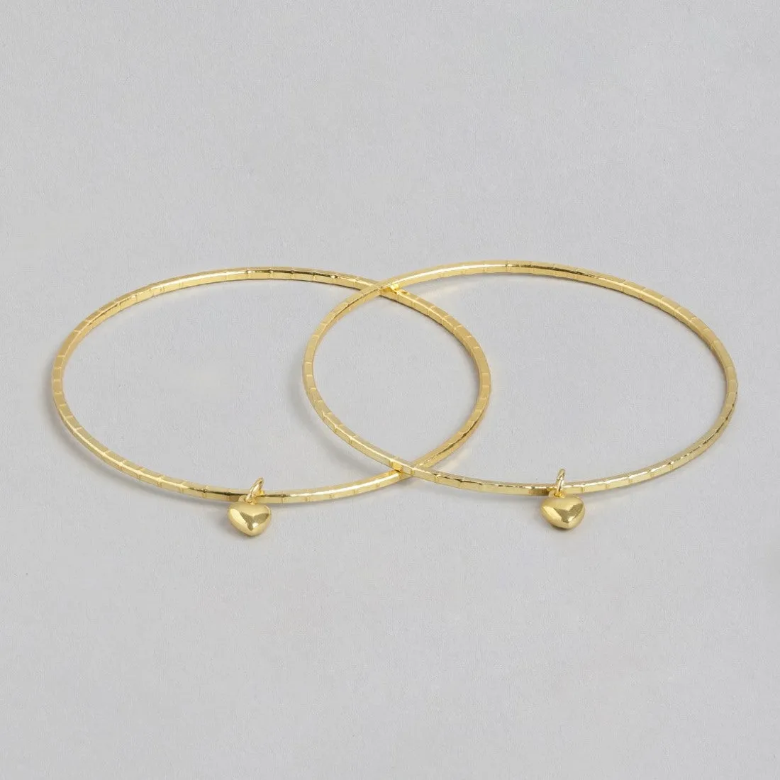 Harmony Hearts 925 Sterling Silver Multi-Tone Plated Combo Bangle