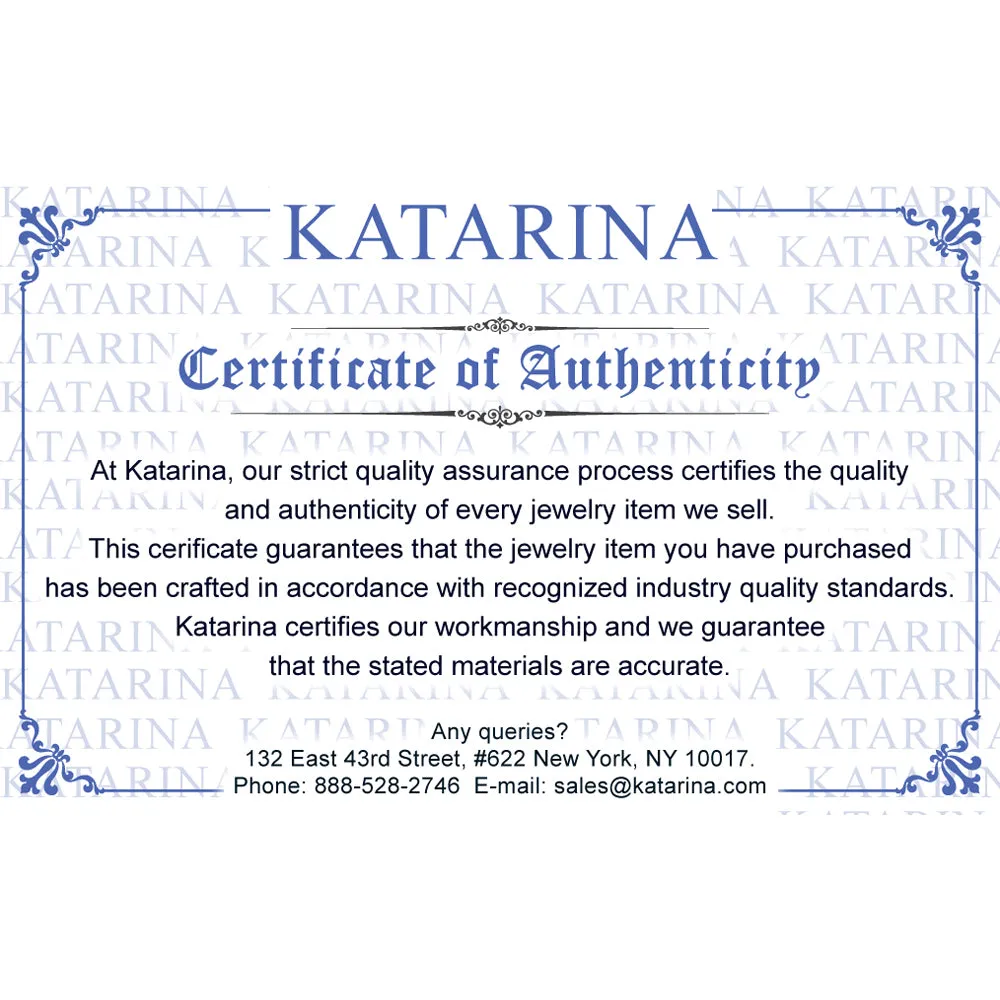 KATARINA Diamond and Topaz Engagement Ring (1/3 cttw)