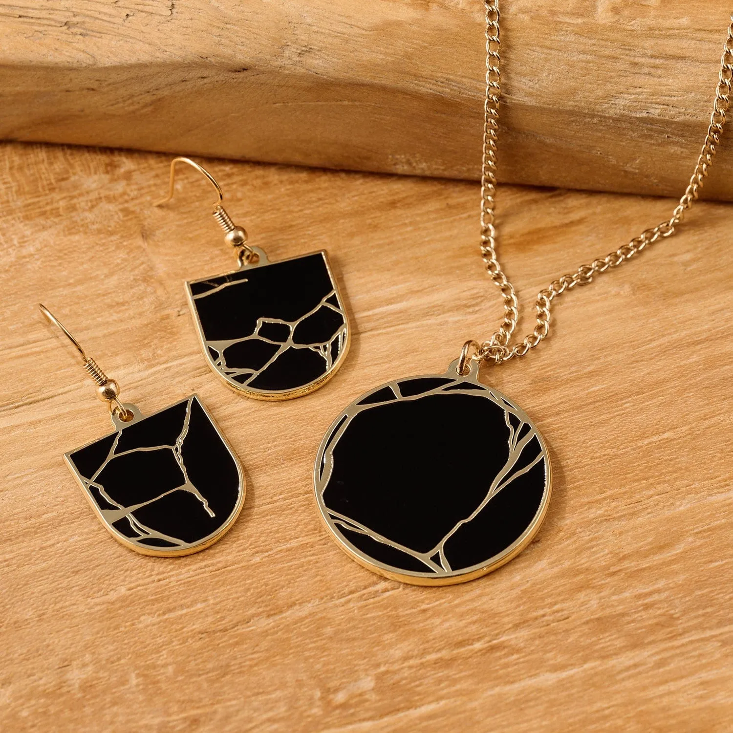 Kintsugi Pin and Jewelry