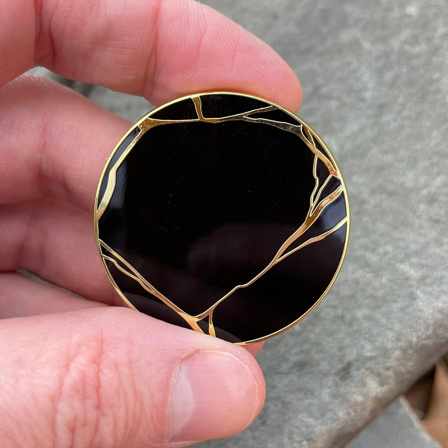 Kintsugi Pin and Jewelry
