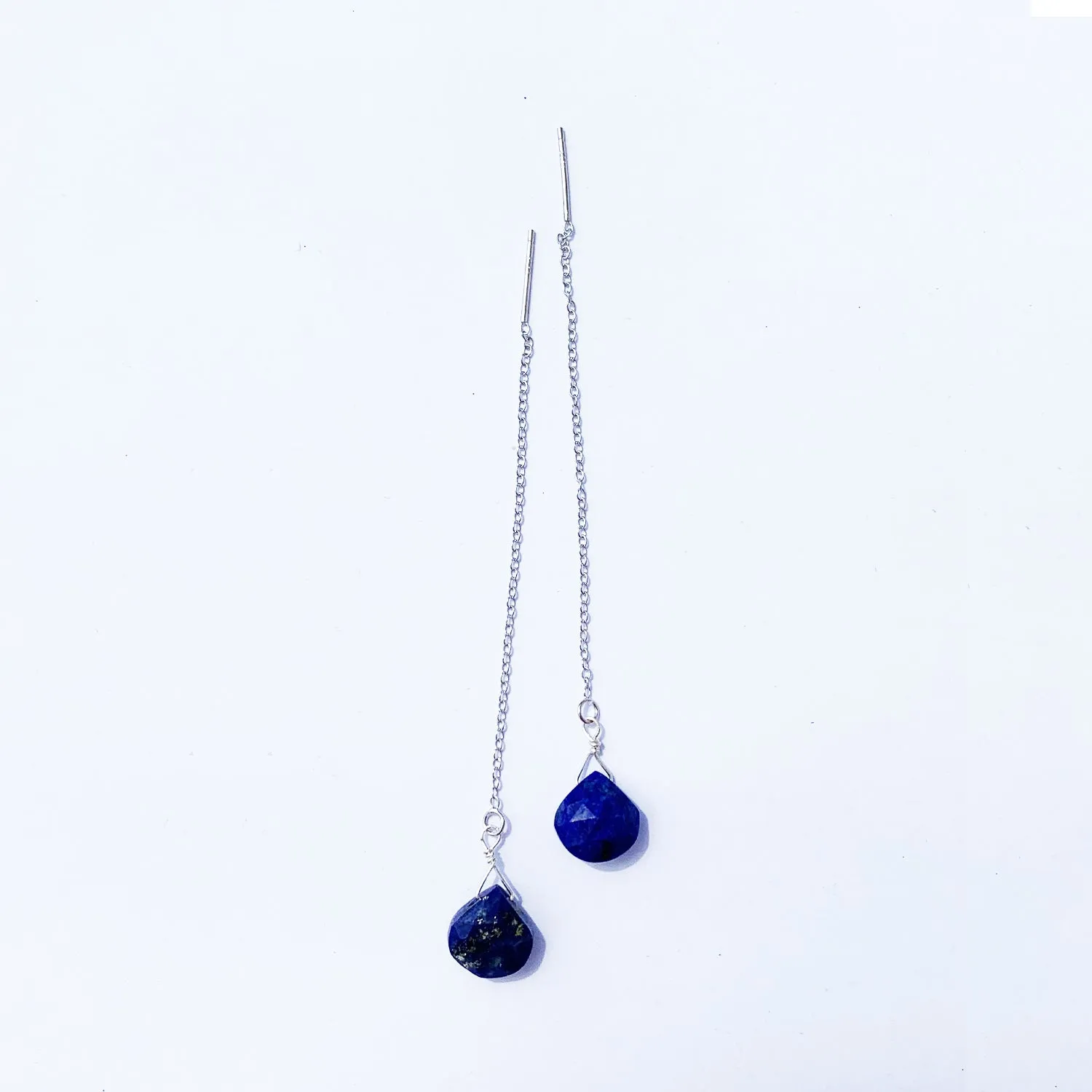 Lapis Lazuli Drops Long Earrings