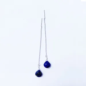 Lapis Lazuli Drops Long Earrings
