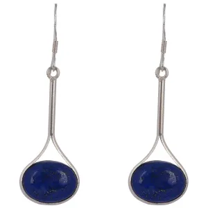 Lapis Lazuli Silver Drop Earring