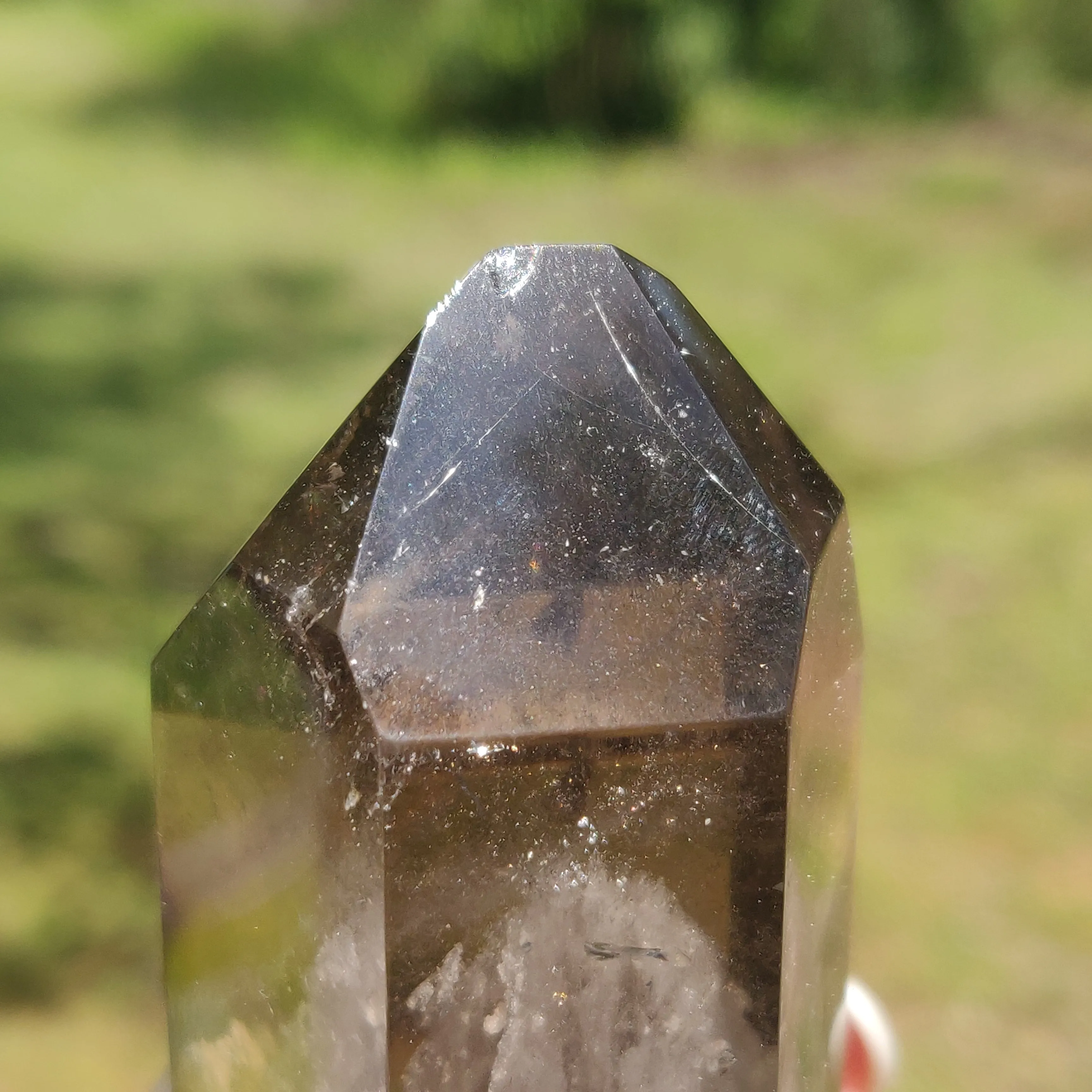 Lodolite Smoky Quartz Point (#1P)