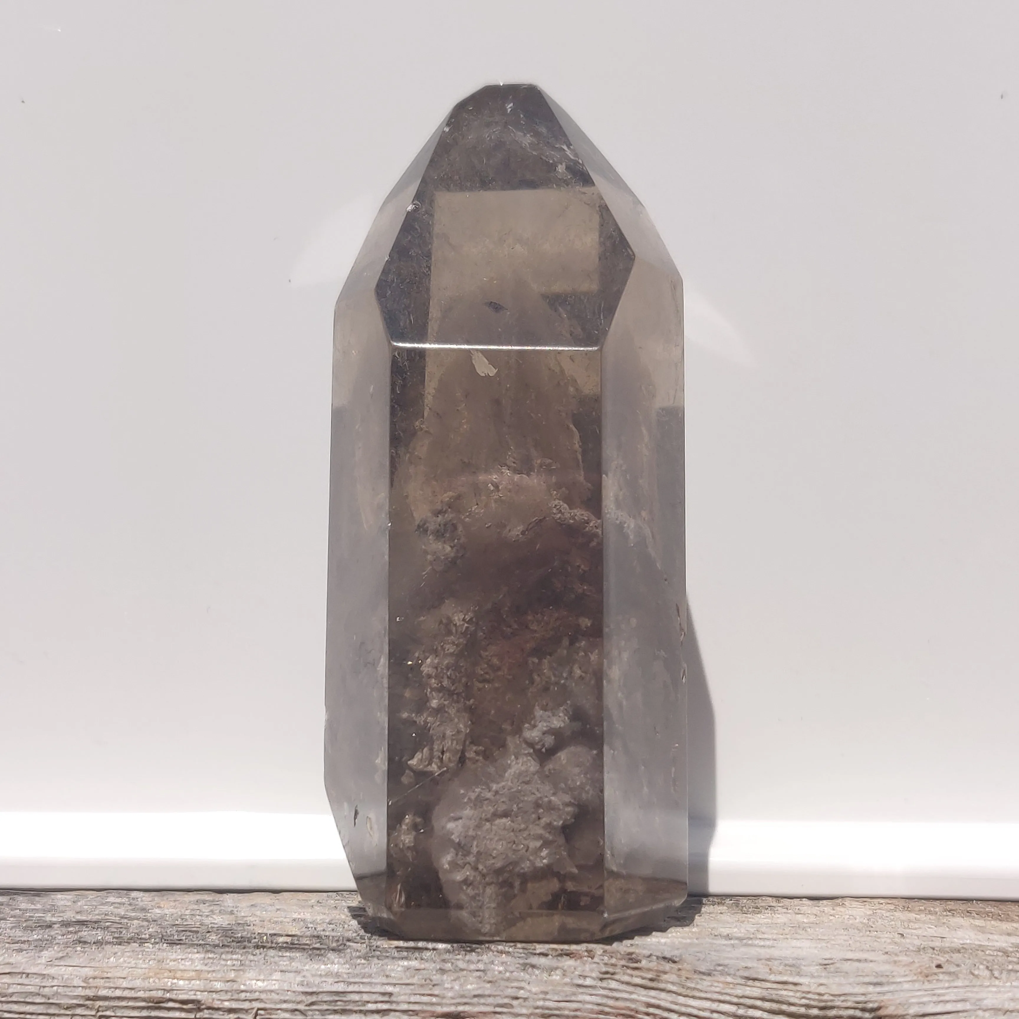 Lodolite Smoky Quartz Point (#1P)