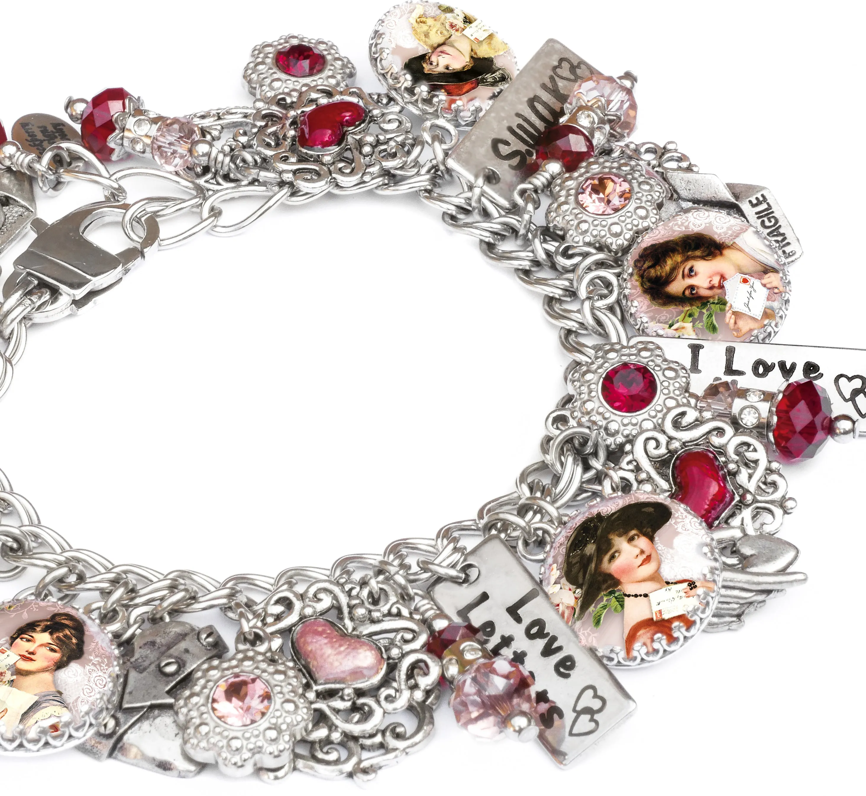Love Letter, Valentine Charm Bracelet