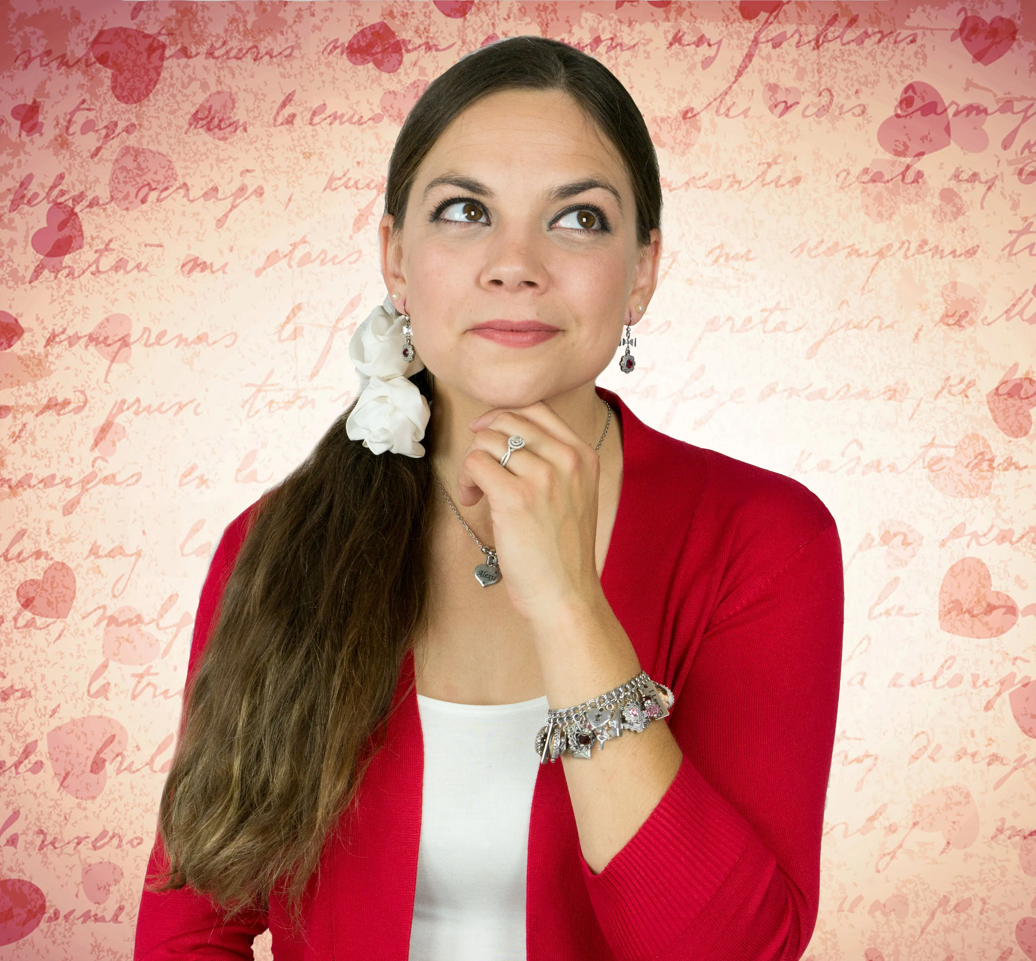 Love Letter, Valentine Charm Bracelet