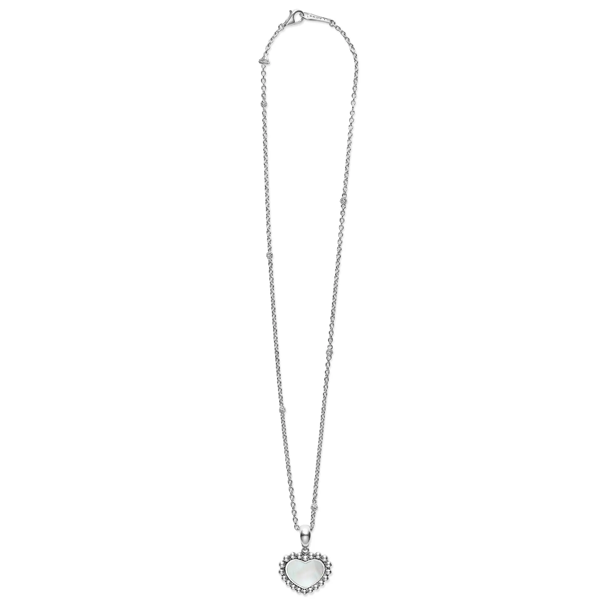 Maya Mother of Pearl Heart Necklace