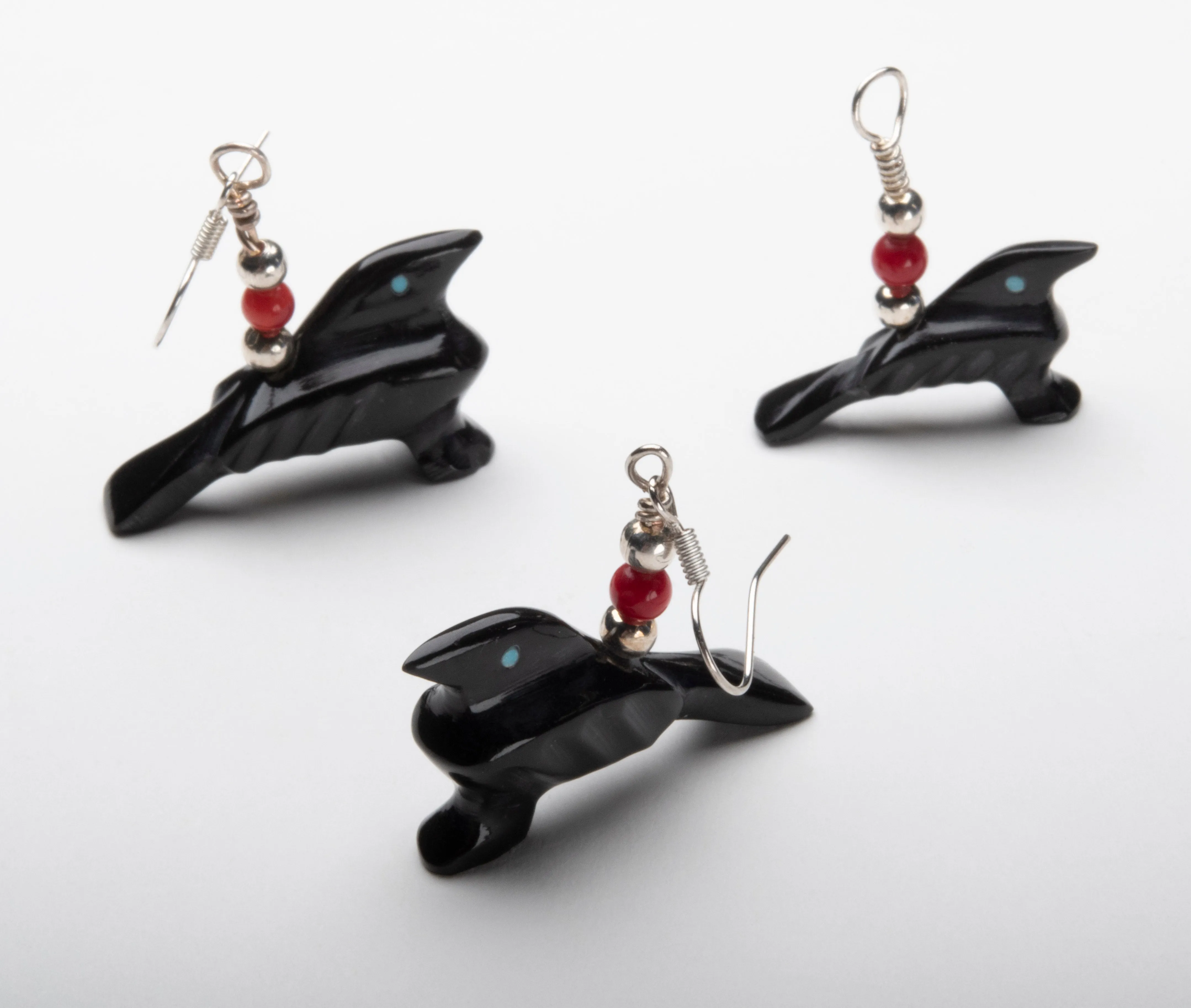 Mystic Raven Earring and Pendant Set