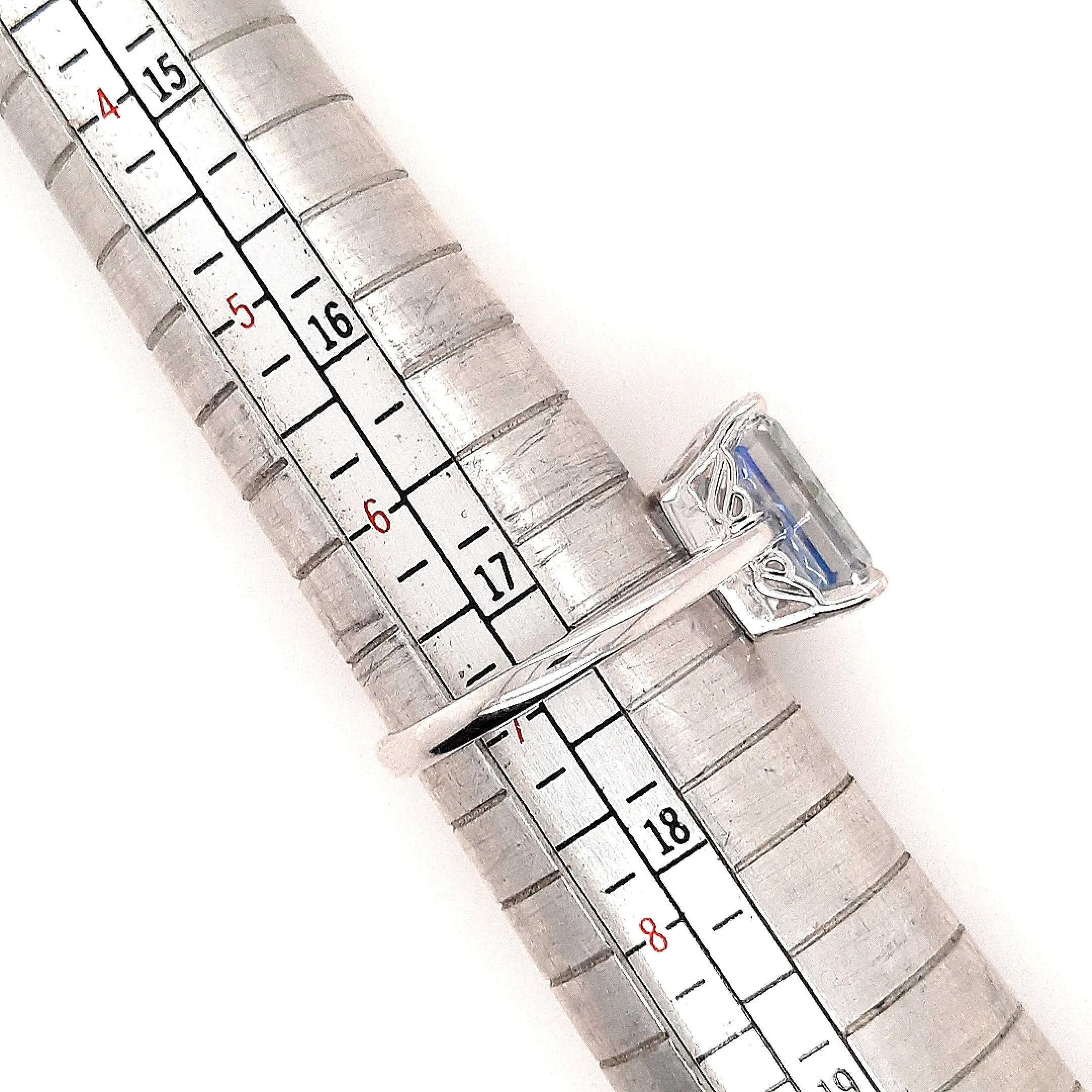 Mystic Topaz & 14ct White Gold Ring
