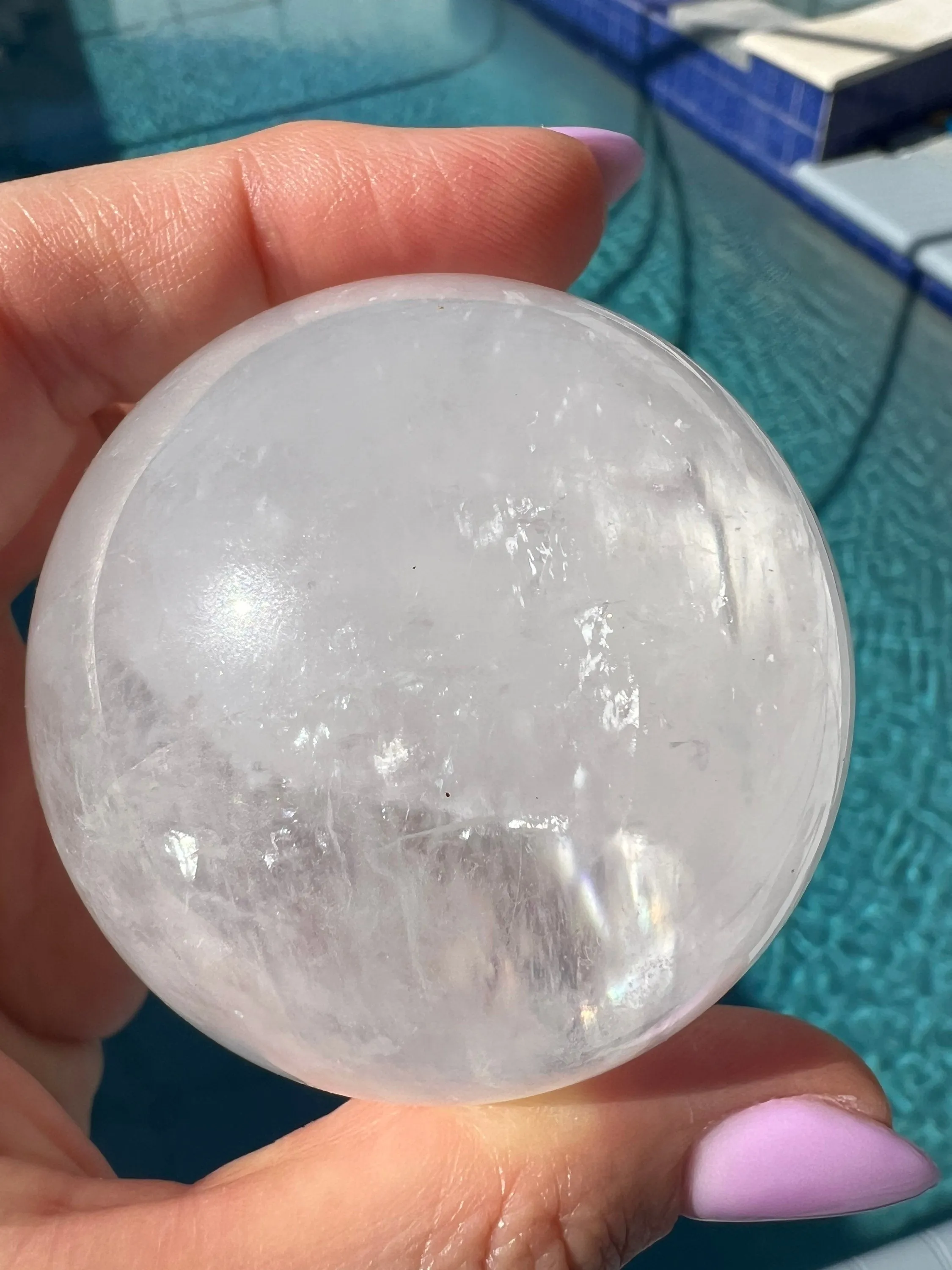 Natural crystal Quartz sphere 56mm