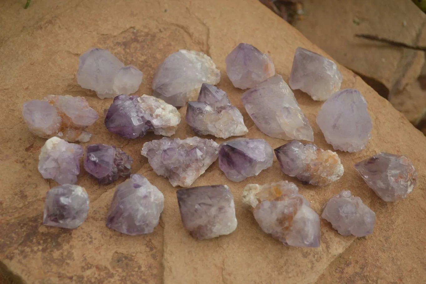 Natural Dark Purple Spirit Amethyst Crystals x 20 From Boekenhouthoek, South Africa