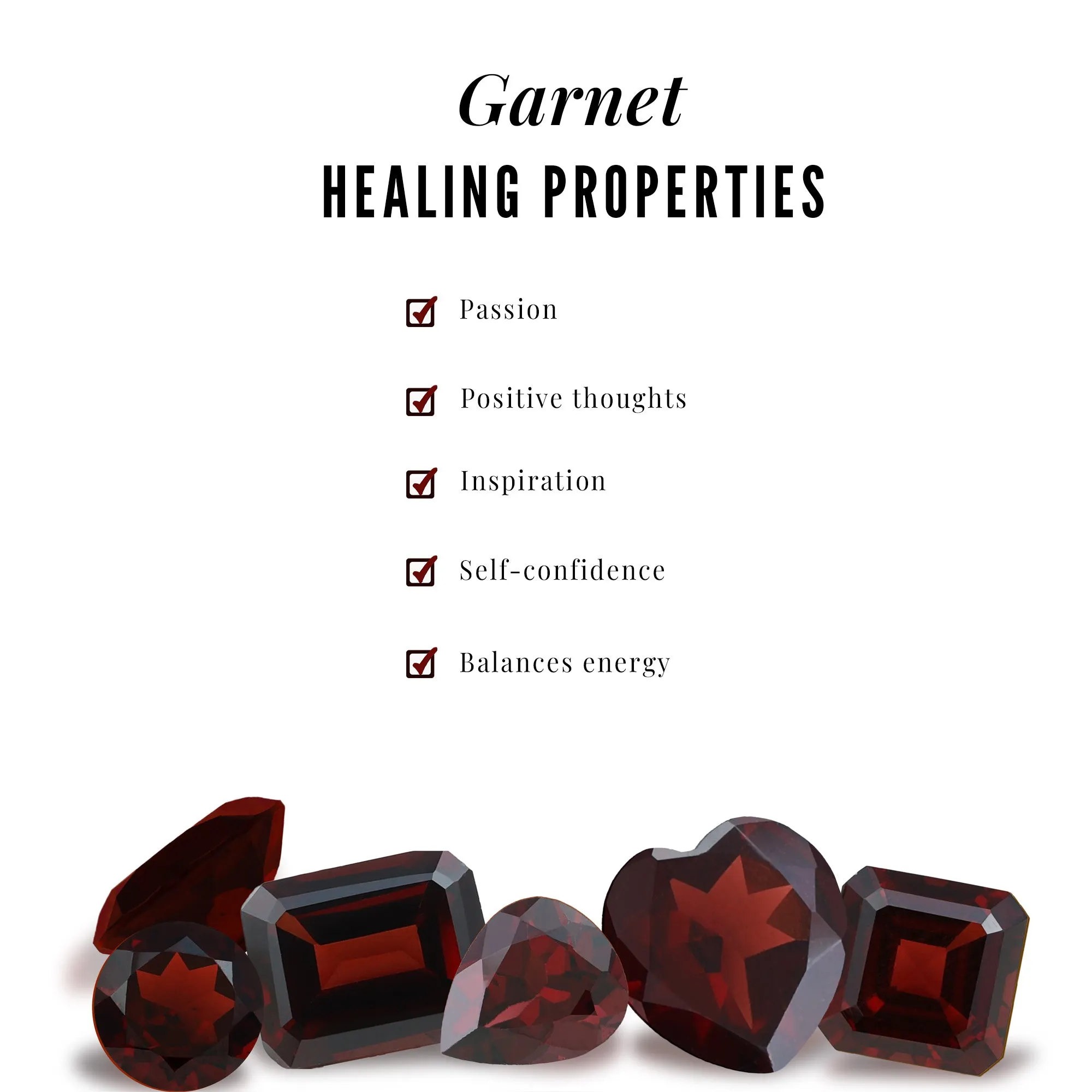 Natural Garnet and Diamond Eternity Ring