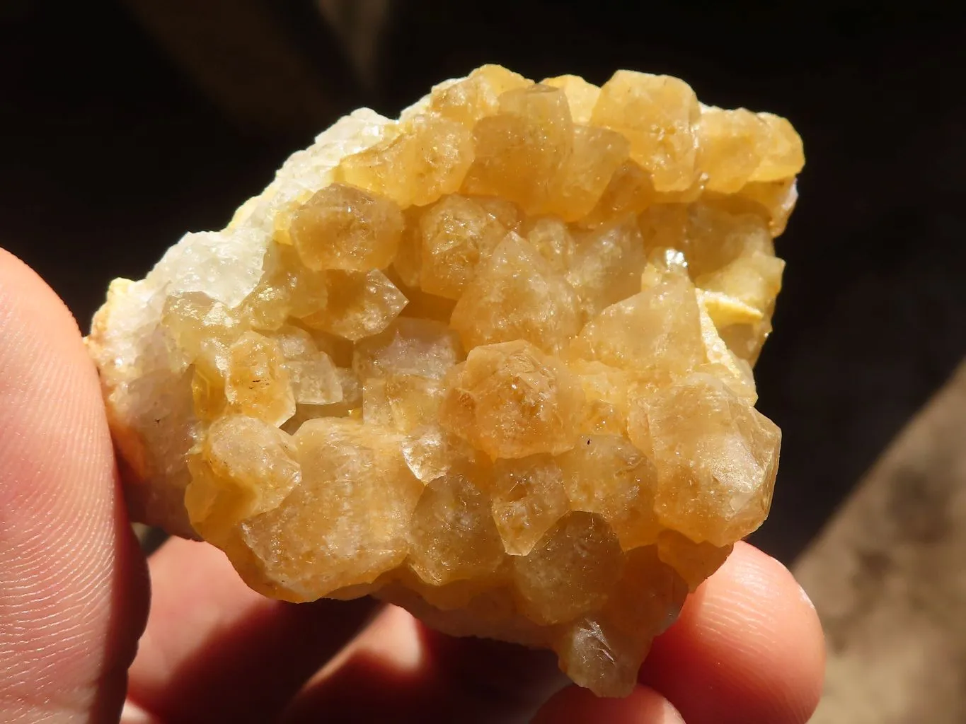 Natural Limonite Quartz Clusters x 5 From Solwezi, Zambia