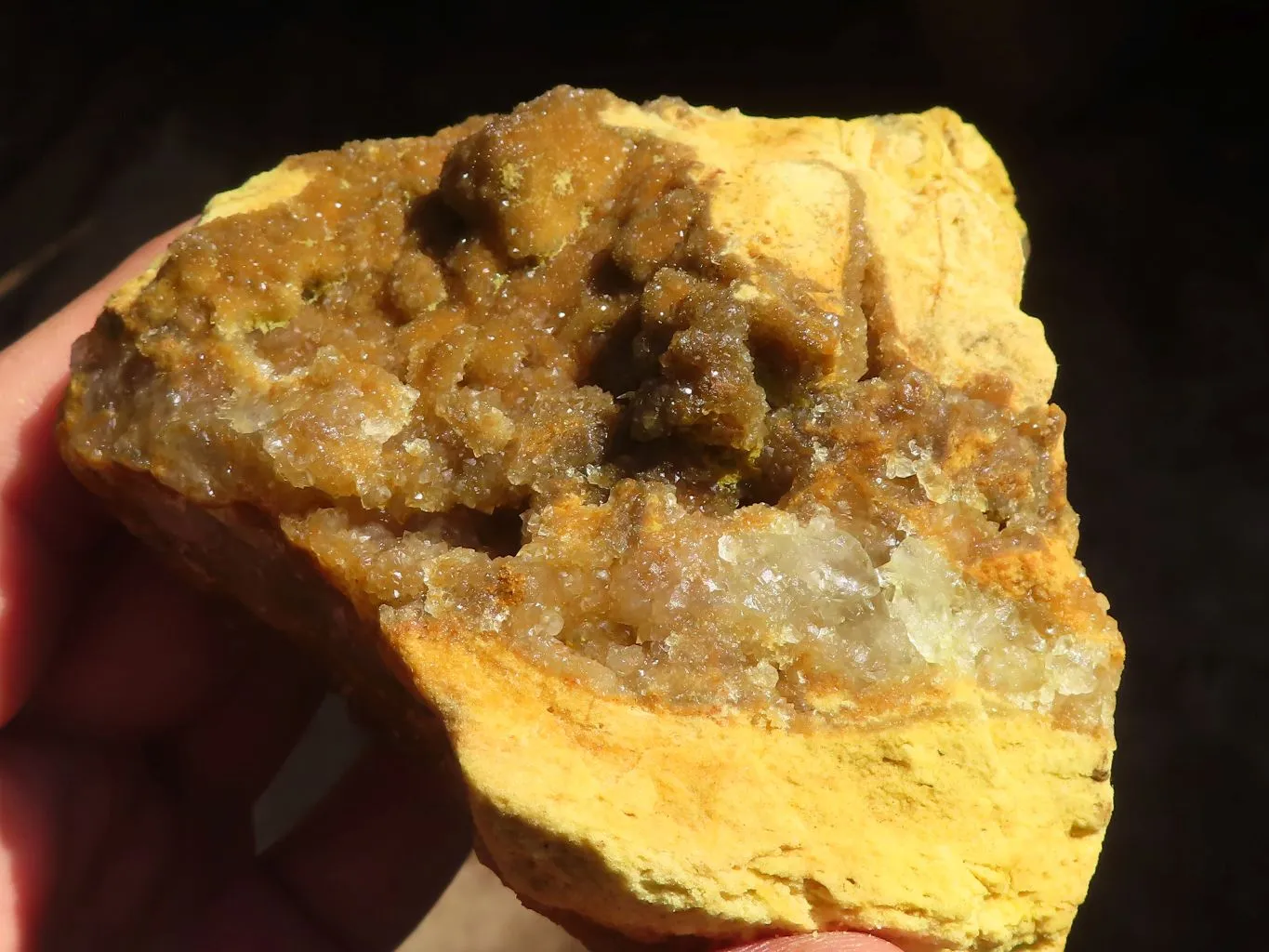 Natural Limonite Quartz Clusters x 5 From Solwezi, Zambia