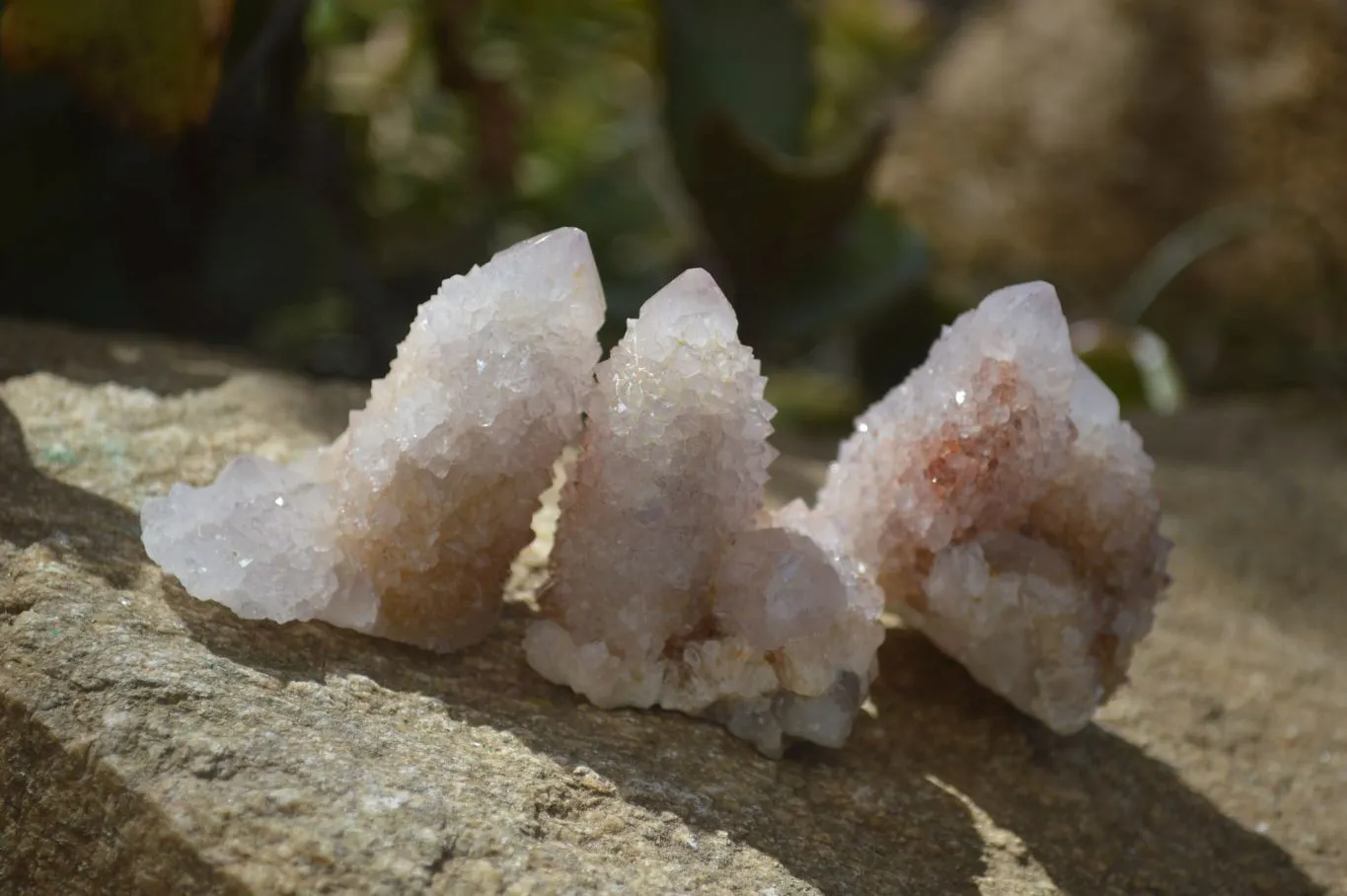 Natural Limonite Spirit Quartz Clusters x 35 From Boekenhouthoek, South Africa