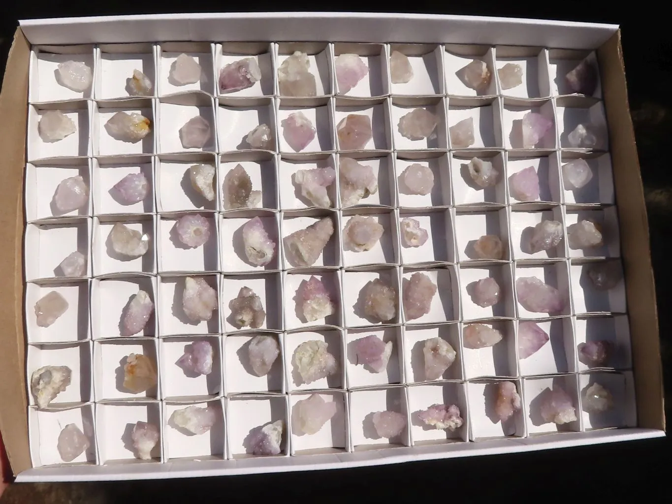 Natural Mini Mixed Spirit Amethyst Quartz Crystals x 70 From Boekenhouthoek, South Africa