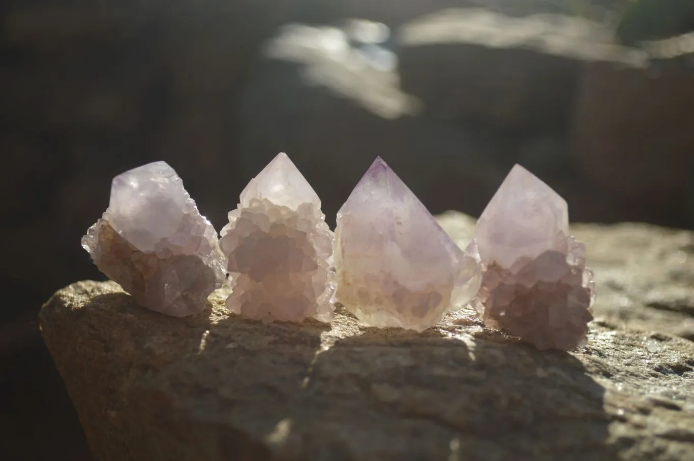 Natural Mixed Spirit Amethyst Quartz Crystals x 35 From Boekenhouthoek, South Africa