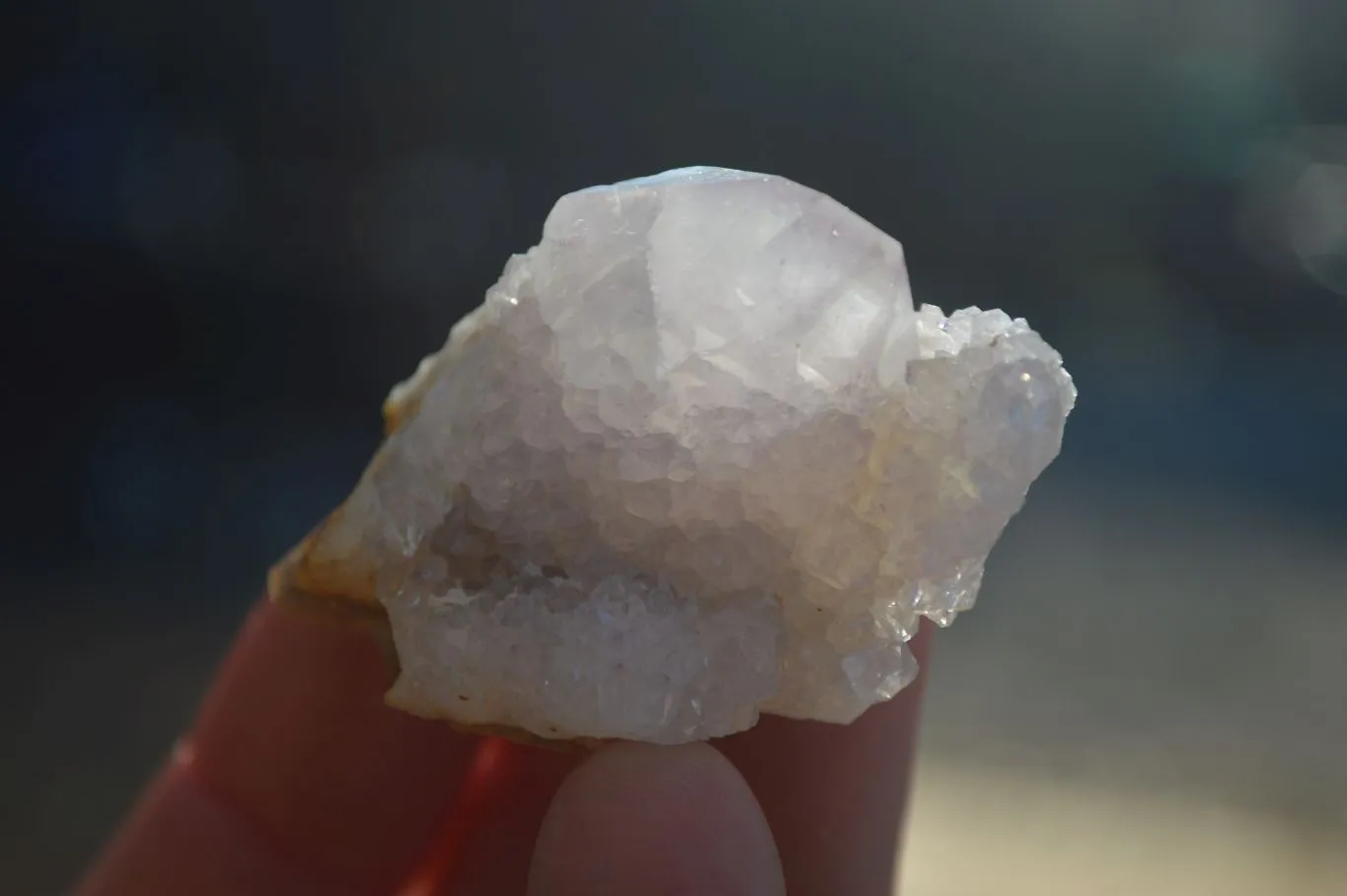 Natural Small Pale Lilac Spirit Quartz Clusters x 35 From Boekenhouthoek, South Africa