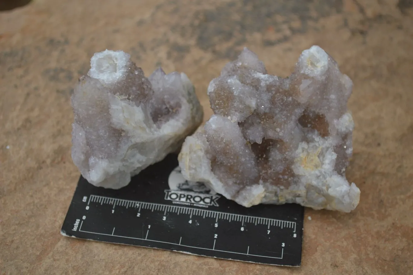 Natural Small Spirit Quartz Clusters x 12 From Boekenhouthoek, South Africa