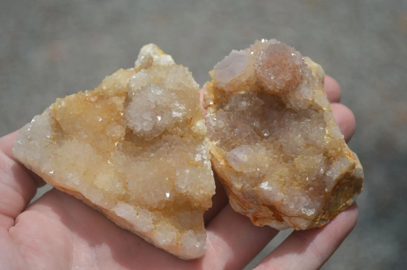 Natural Small Spirit Quartz Clusters x 12 From Boekenhouthoek, South Africa