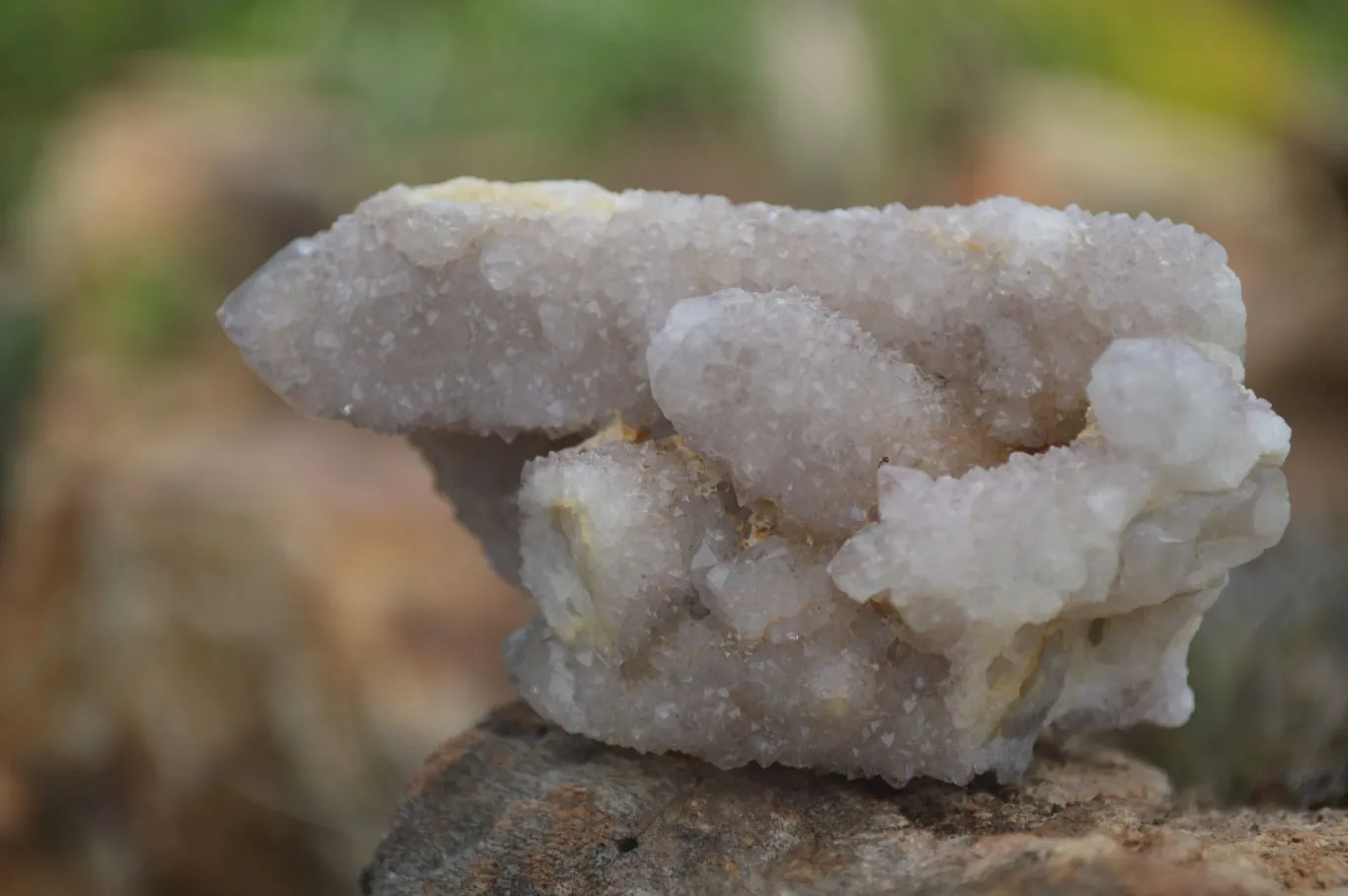 Natural Small Spirit Quartz Clusters x 12 From Boekenhouthoek, South Africa