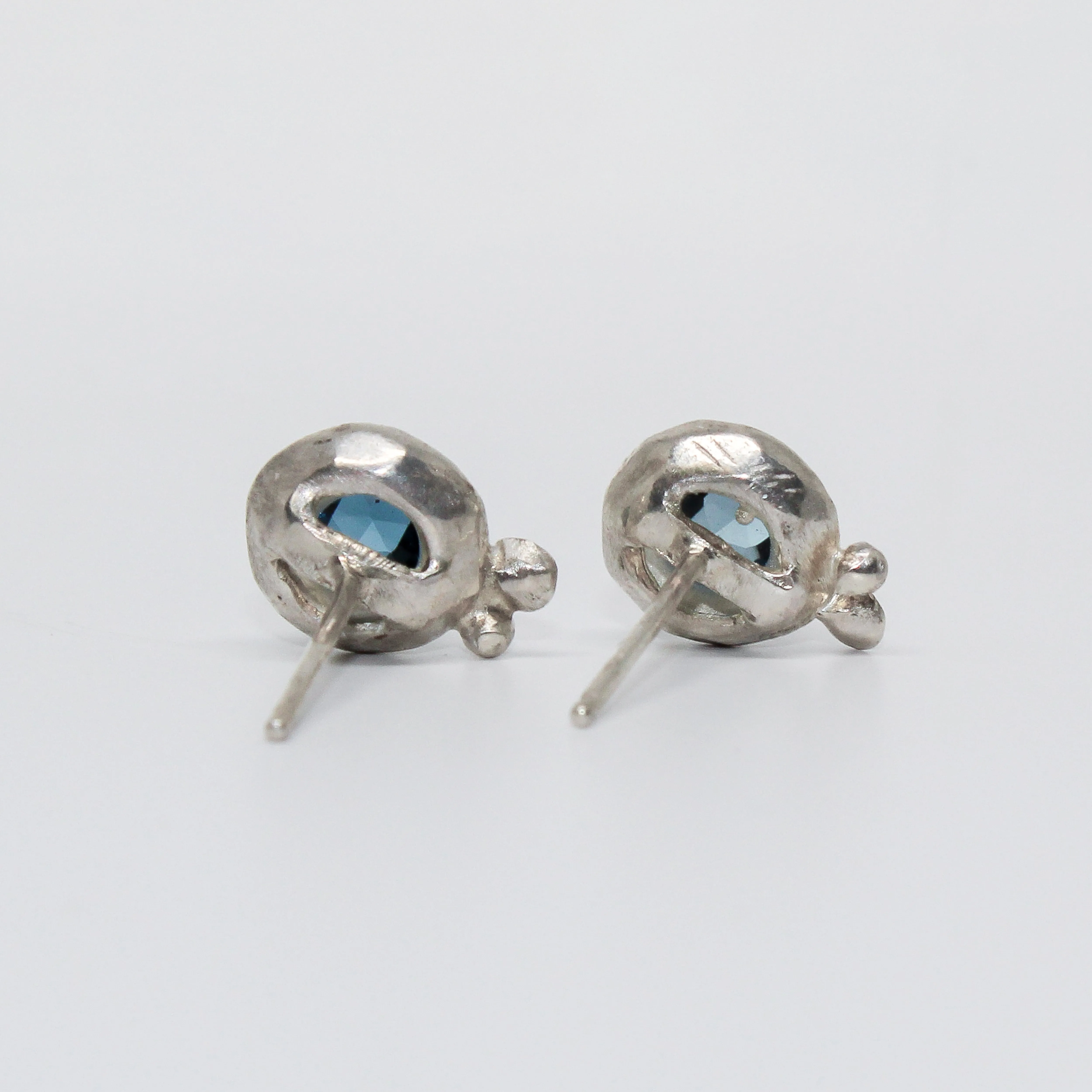 NEW! London Blue Topaz in 18k Vermeil Studs by Sarah Richardson