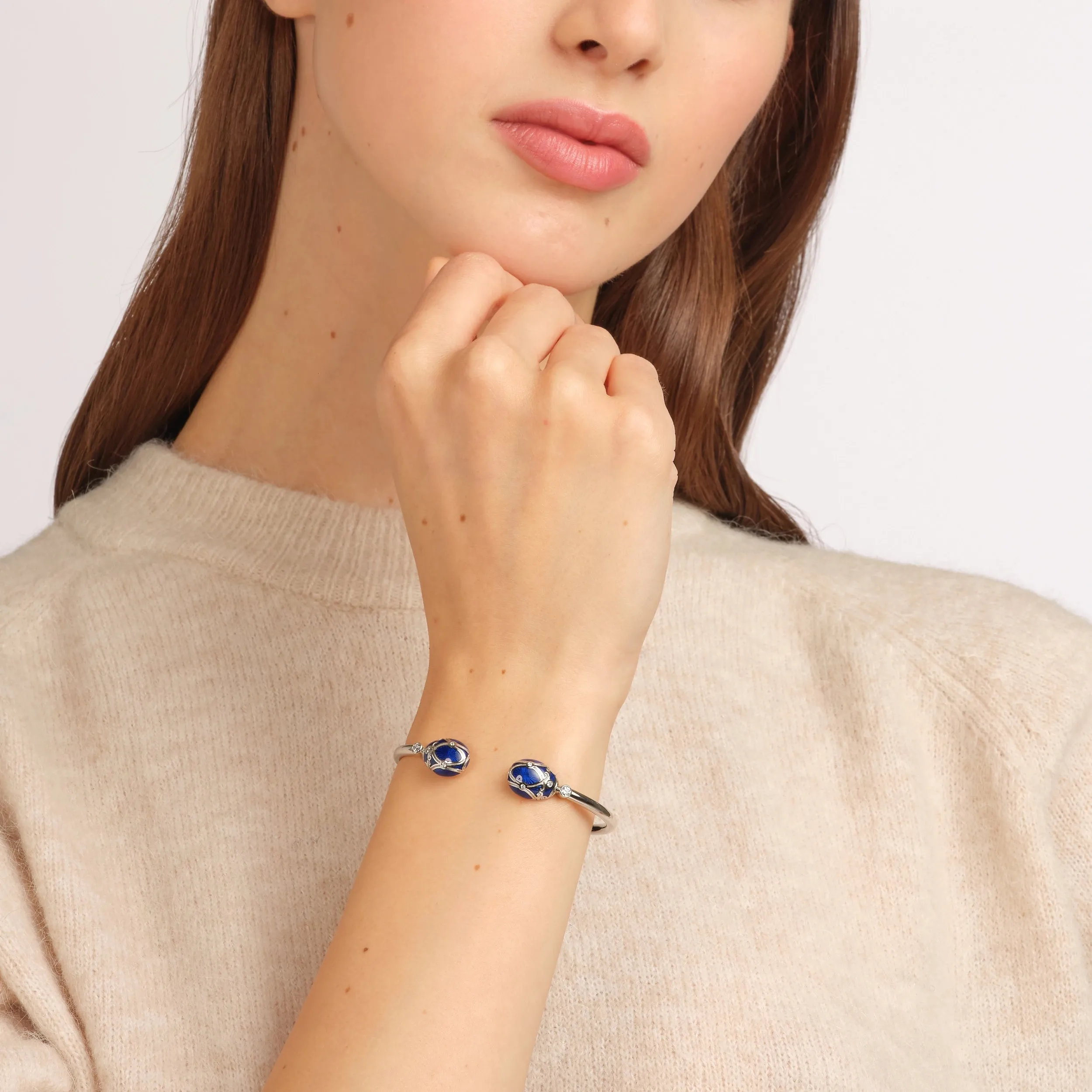 Palais Guilloché Enamel Open Set Bracelet