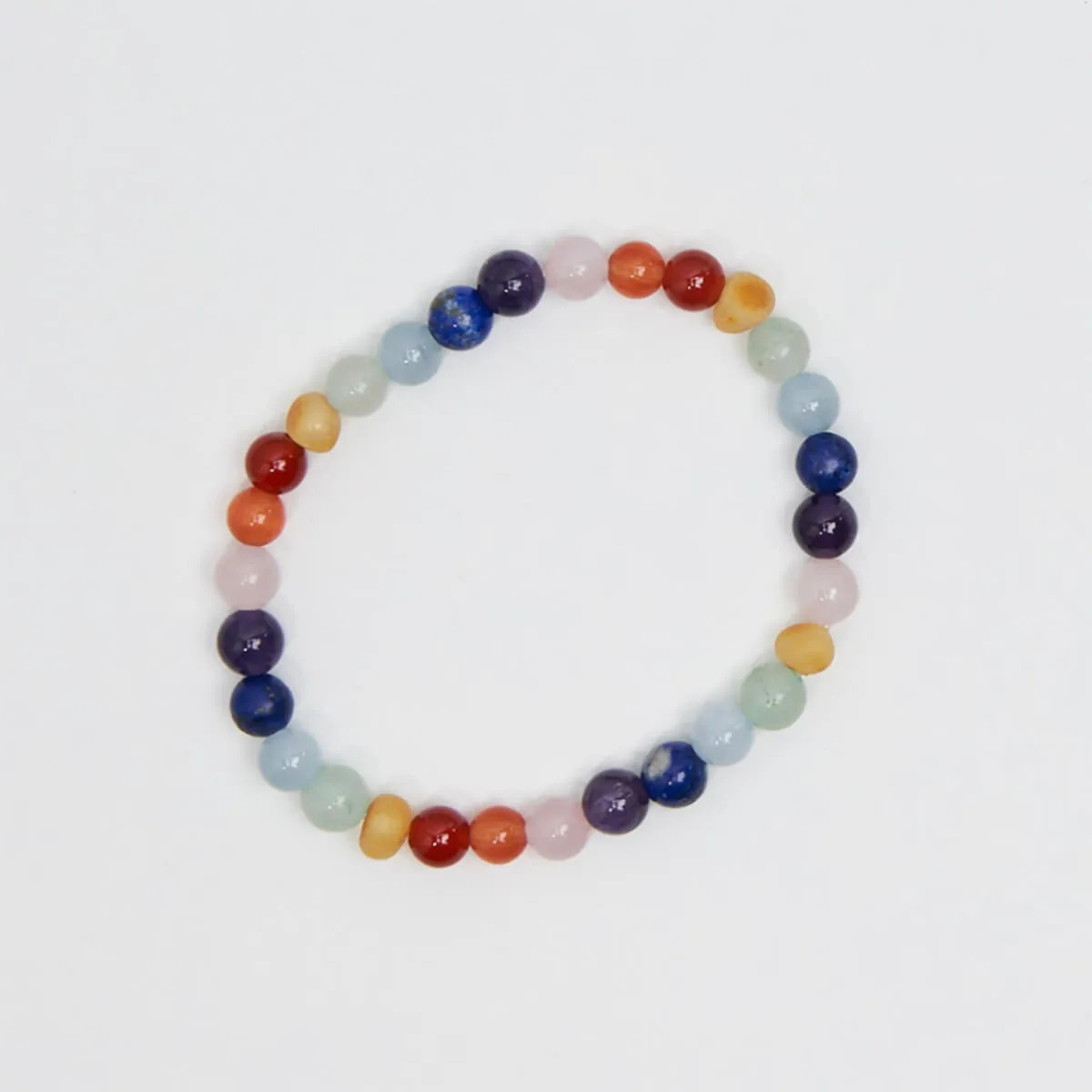 Party Kids Bracelet in Rainbow Gemstones by Nirrimis