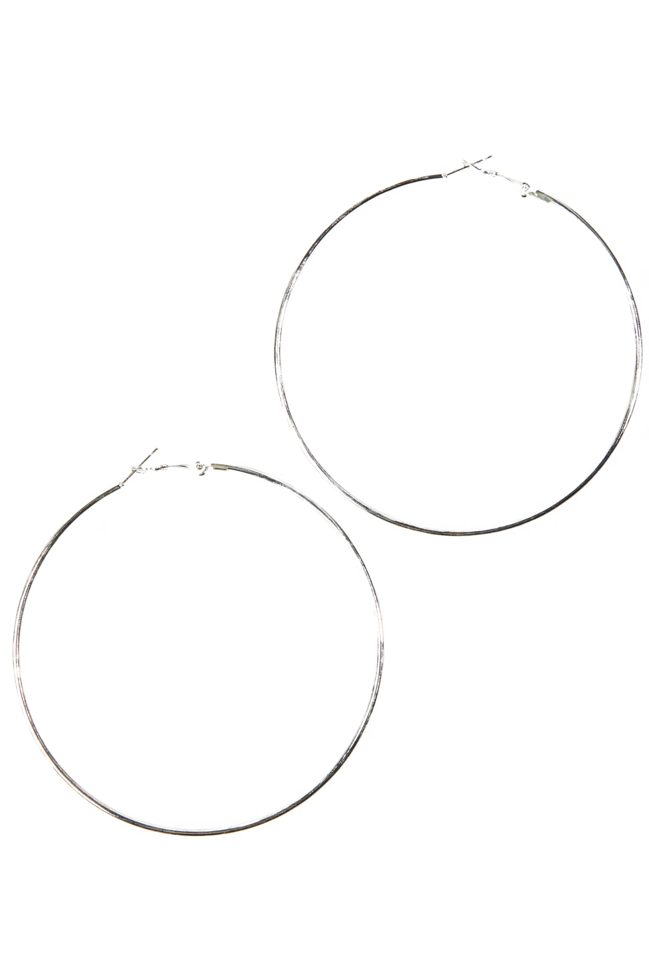 Peace Sign N’ Daisy Silver Hoops