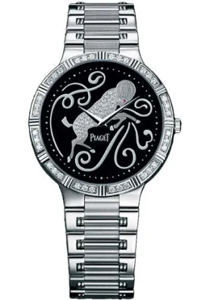 Piaget - Dancer Ultra-Thin - 38 mm - White Gold - Onyx Zodiac Watch G0A32197