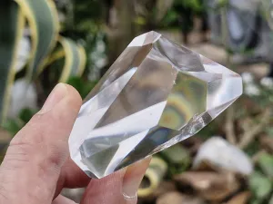 Polished Semi Optic Clear Quartz Crystals x 7 From Madagascar