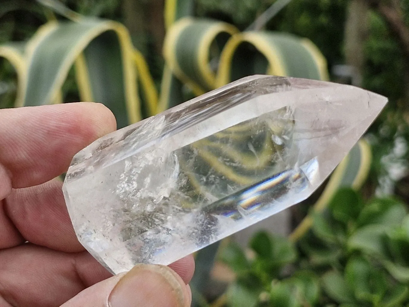 Polished Semi Optic Clear Quartz Crystals x 7 From Madagascar